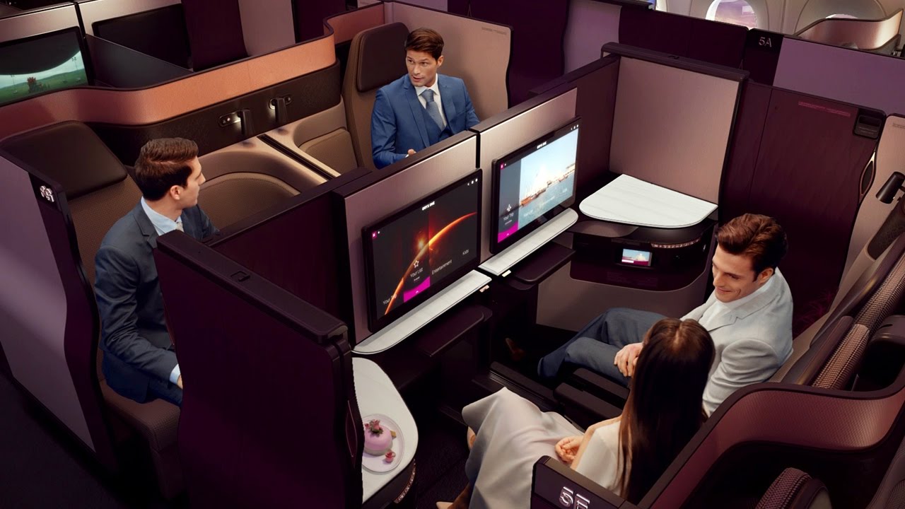 Катарские авиалинии бизнес класс фото
